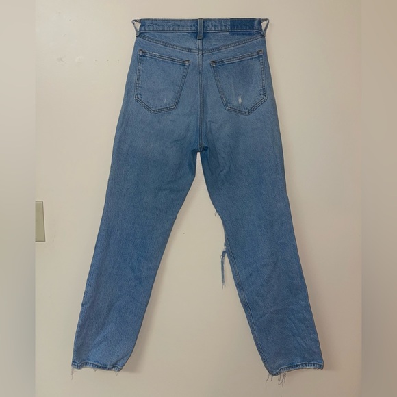 Abercrombie 90s Straight Ultra High Rise Distressed Jeans - Picture 2 of 2